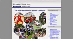 Desktop Screenshot of cloverbeltconference.org